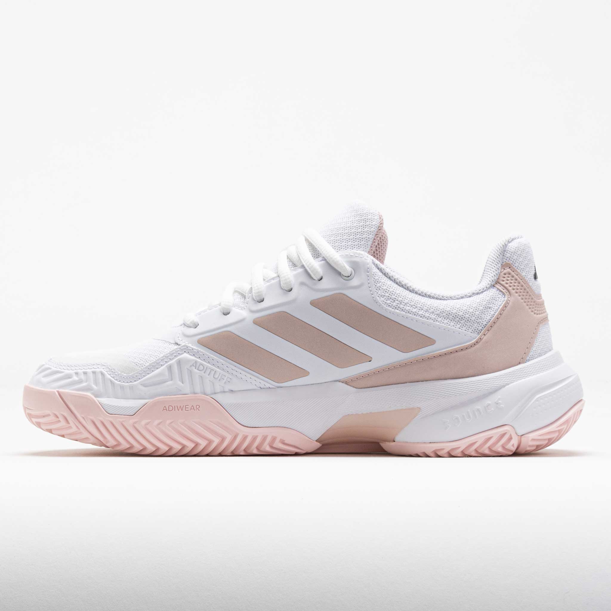 adidas CourtJam Control 3 Women's White/Sandy Pink Metallic/Sandy Pink